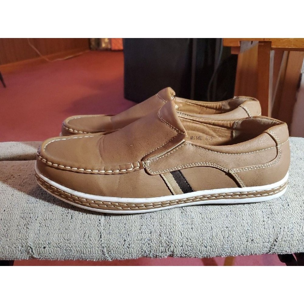 ALESSIO Fine Craftmenship Shoes Men's Leather Loafers Size 8.5